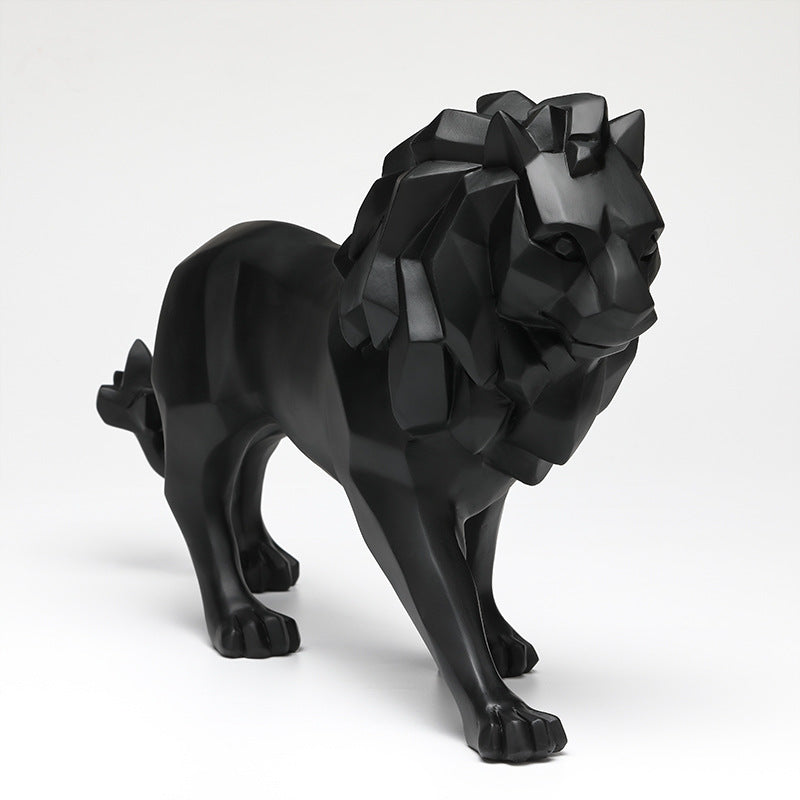 Elegante und moderne Löwen Skulptur Karnz