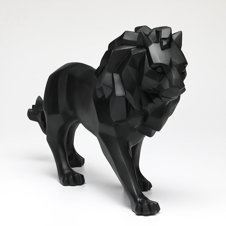 Elegante und moderne Löwen Skulptur Karnz