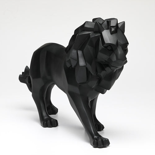 Elegante und moderne Löwen Skulptur Karnz
