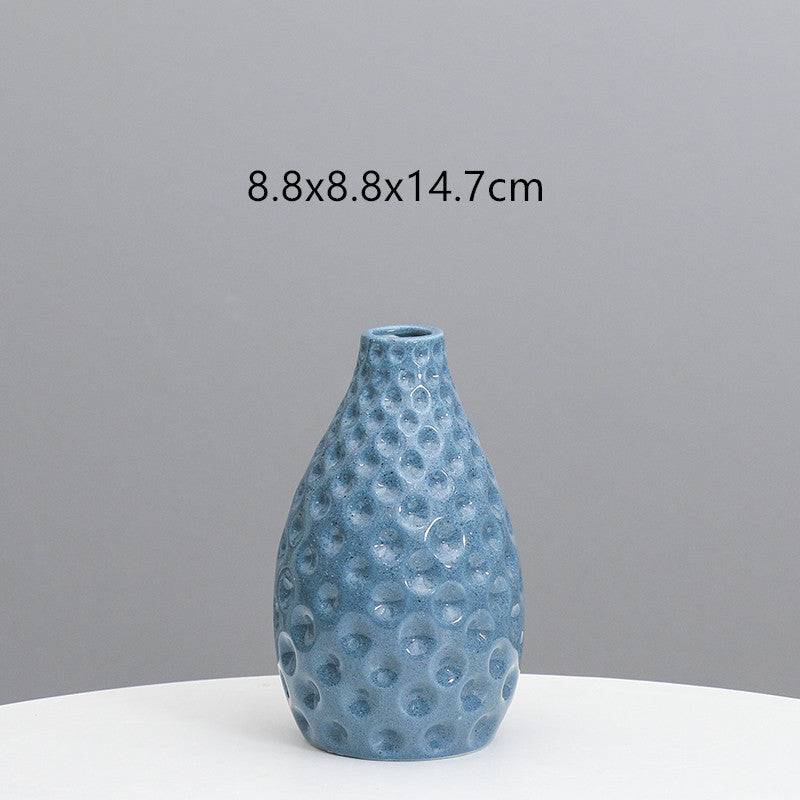 Texturierte Keramische Dekorative Vase Karnz