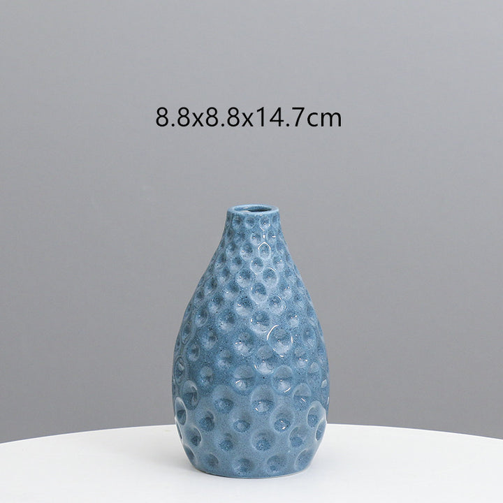 Texturierte Keramische Dekorative Vase Karnz