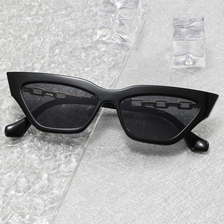 Damen Trendige Sonnenbrille mit exklusiven Kettendetails Karnz
