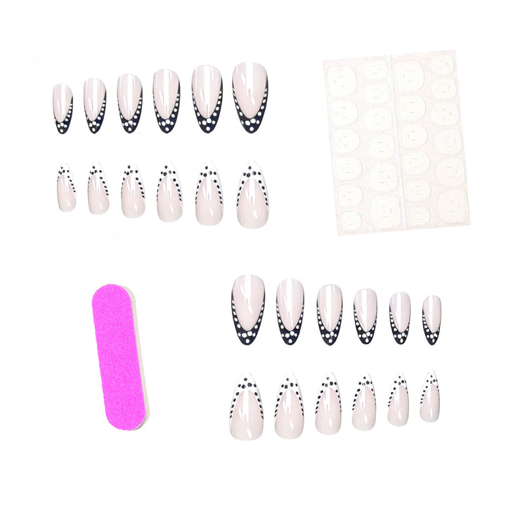 Elegante Künstlerische Stiletto Nagelverstärkungen Karnz