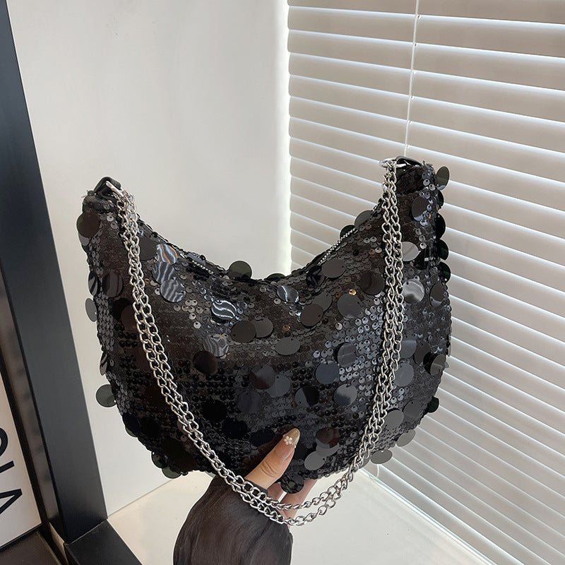 Pailletten-beschichtete Abendhandtasche