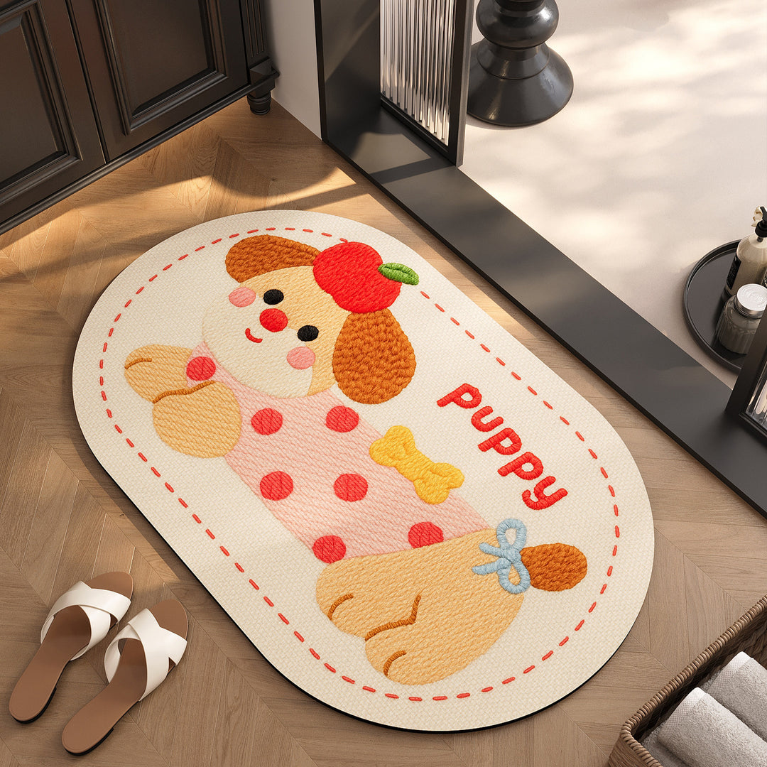 Verspielt Tiermotiv Teppich