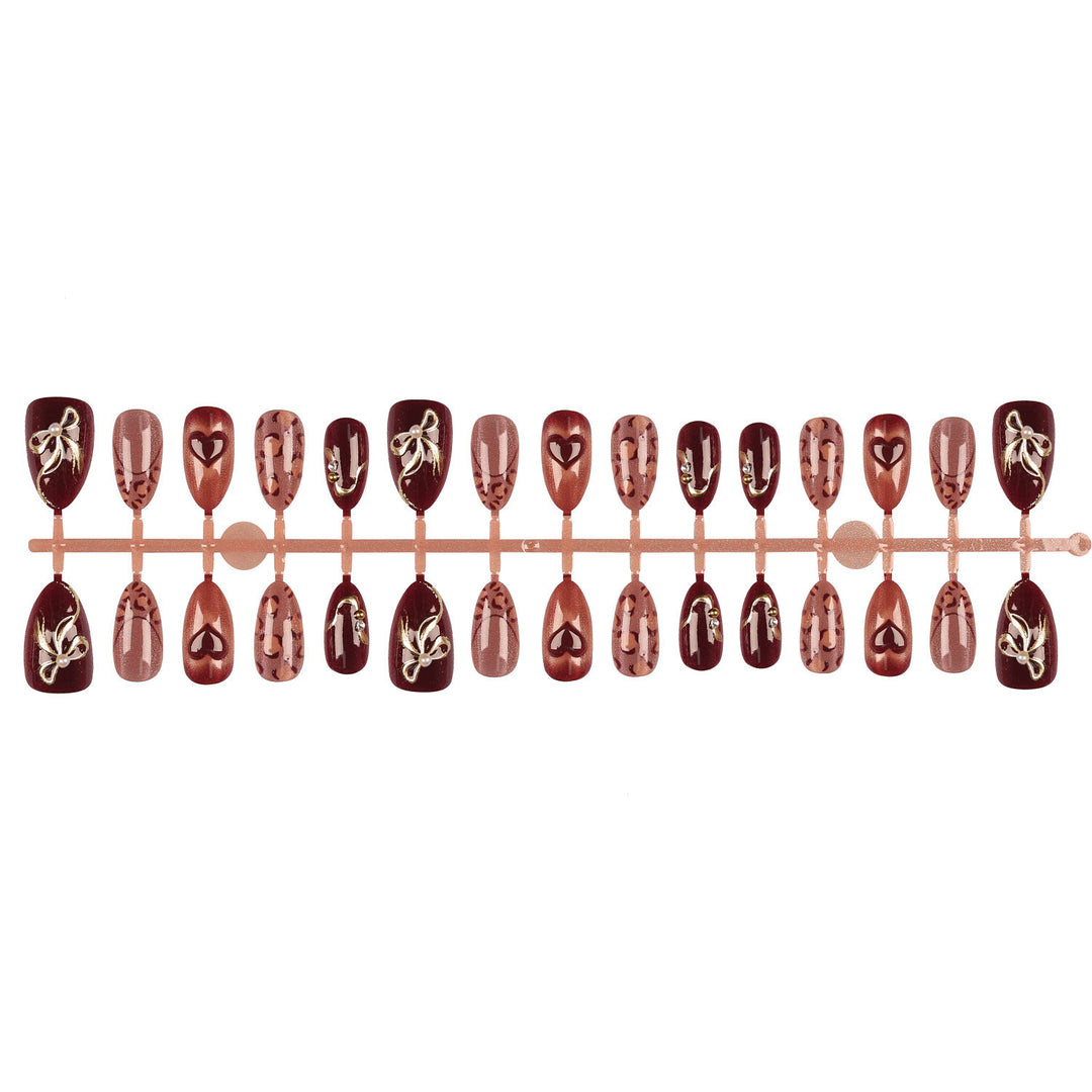 Dekoratives Elegantes Nagelkunst Set