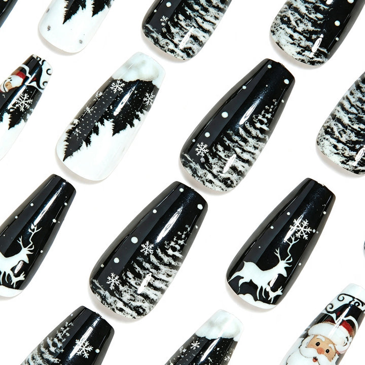 Saisonale Themen Lange Press-On Nageldesign Karnz