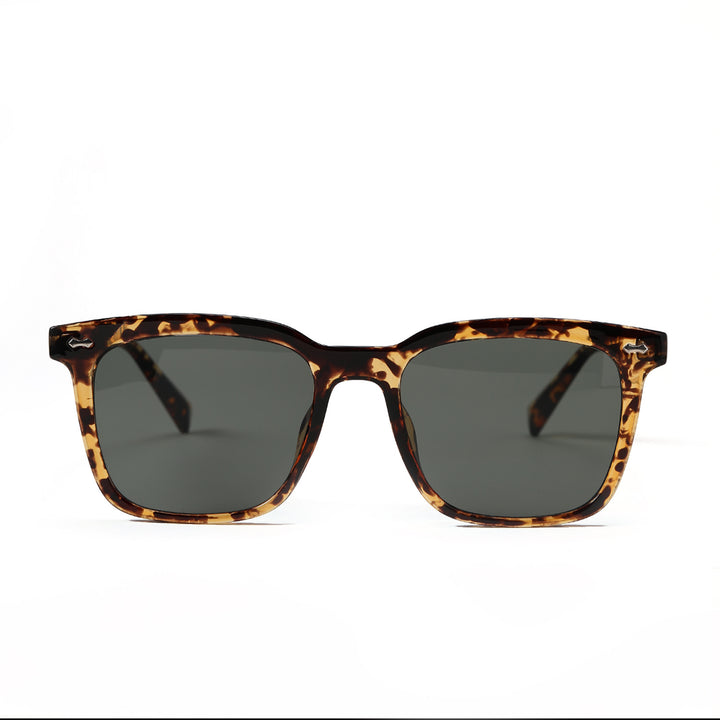 Damen quadratische Sonnenbrille mit elegantem Schildpatt-Rahmen Karnz