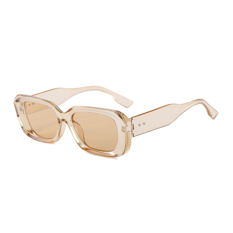 Damen Modische Oversized-Sonnenbrille mit hochwertigem Kunststoffrahmen Karnz
