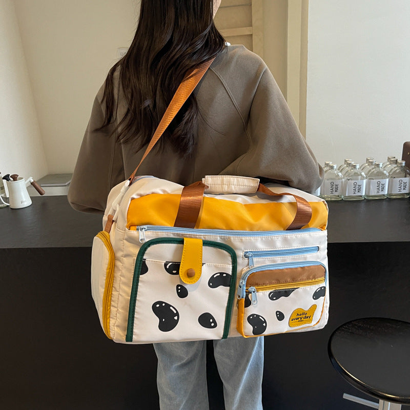 Verspielt gemusterte Reise-Duffle-Bag Karnz