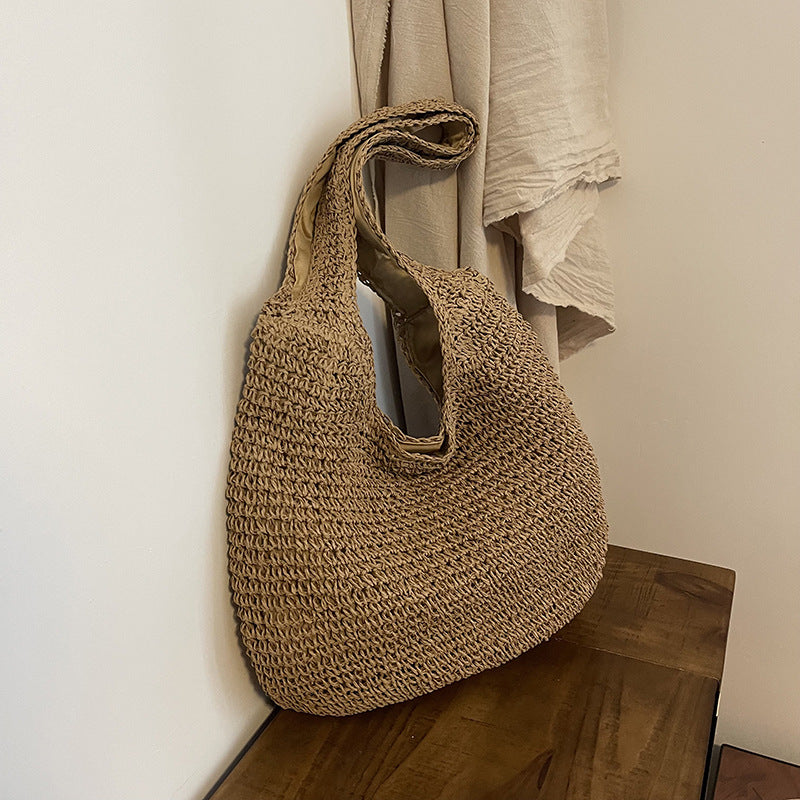 Handgefertigte Geflochtene Schultertasche