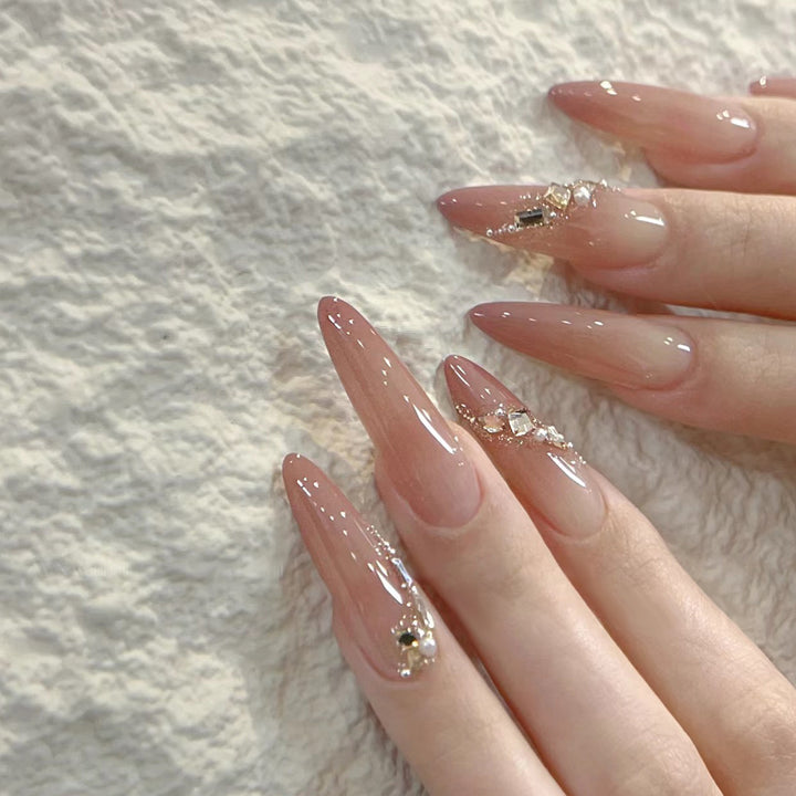Niedliches Bären-Thema Press-On Nagelset Karnz