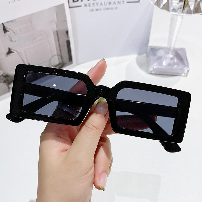 Damen trendige quadratische Sonnenbrille mit polarisierenden Gläsern Karnz