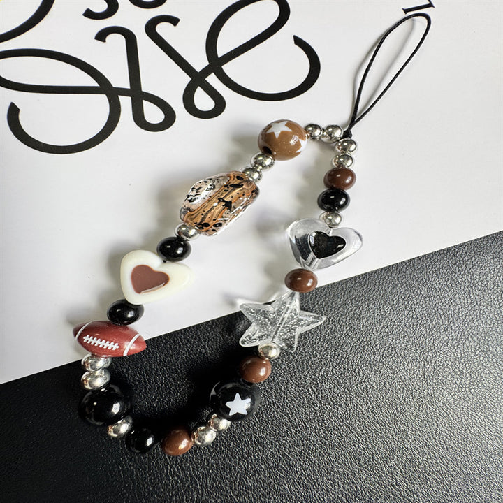 Themed Charm Beaded Phone Lanyard Karnz