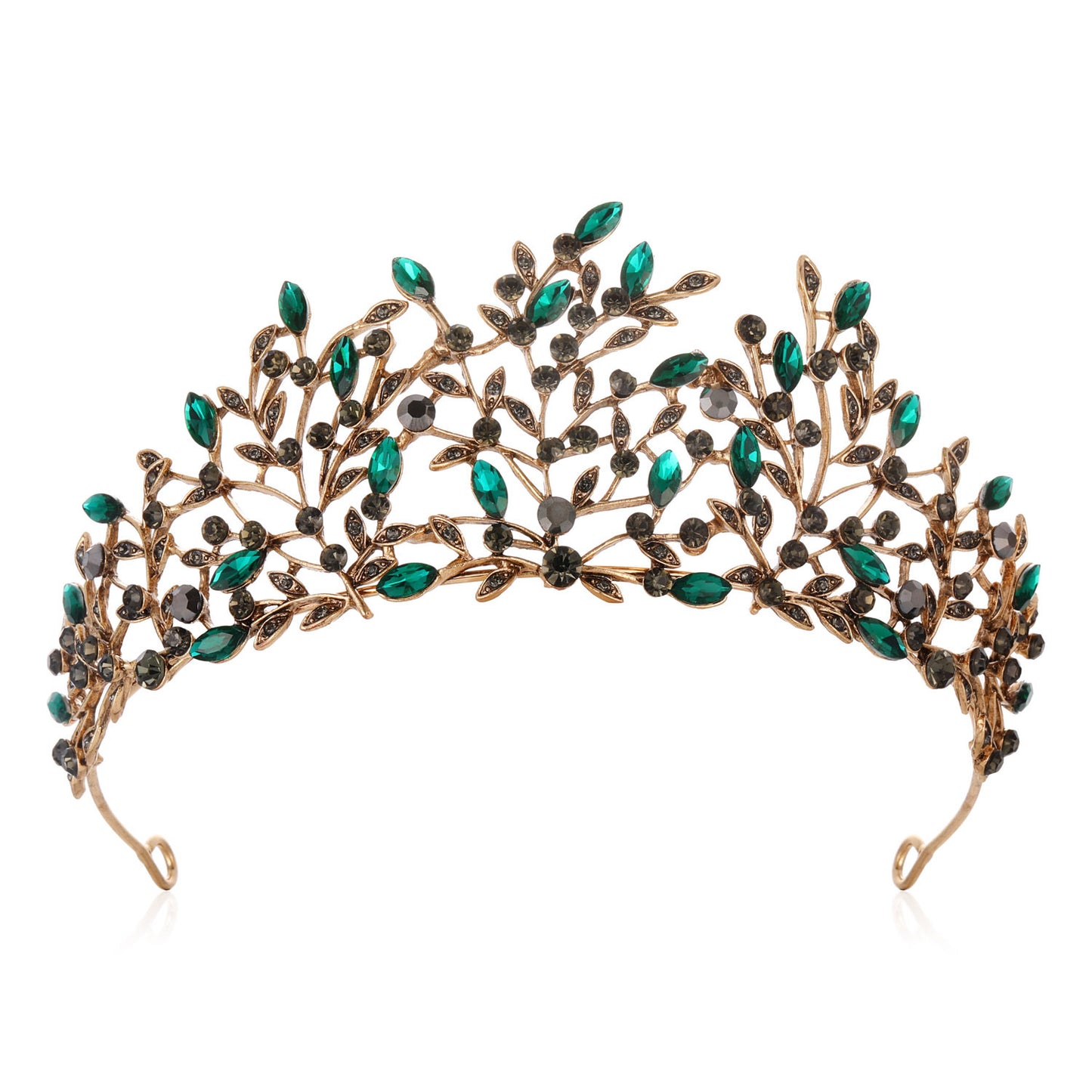 Damen Elegante Haarreif mit floralen Verzierungen und Strasssteinen Karnz