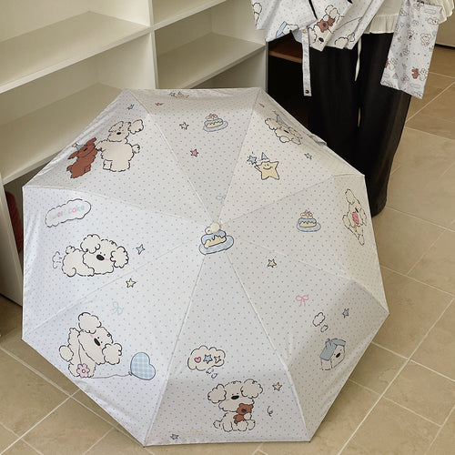 Damen Faltbarer Regenschirm mit verspieltem Tierdesign Karnz