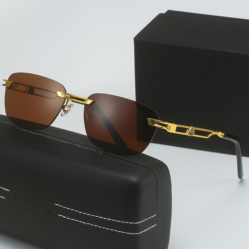Damen Designer Sonnenbrille mit elegantem Metallrahmen Karnz