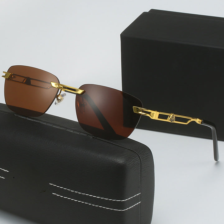 Damen Designer Sonnenbrille mit elegantem Metallrahmen Karnz