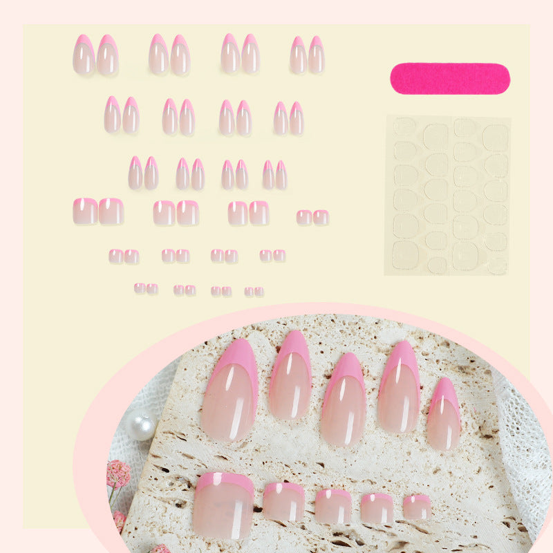 Premium Press-On Nagelset mit Ombre-Design Karnz