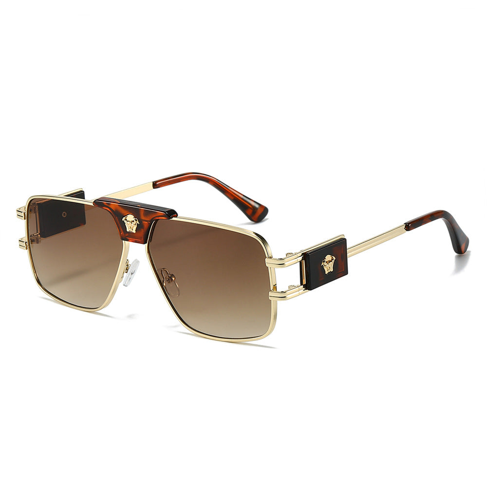 Damen stilvolle Sonnenbrille mit modernem, quadratischem Rahmen Karnz
