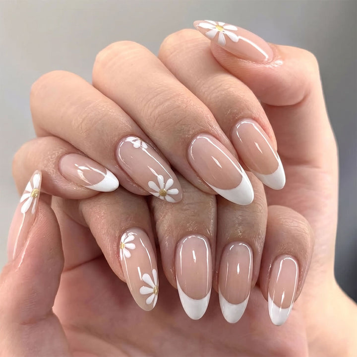 Premium Floral Press-On Nail Set