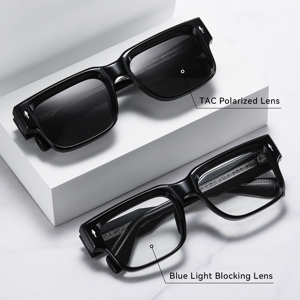 Damen Sonnenbrille im modernen, kantigen Design Karnz