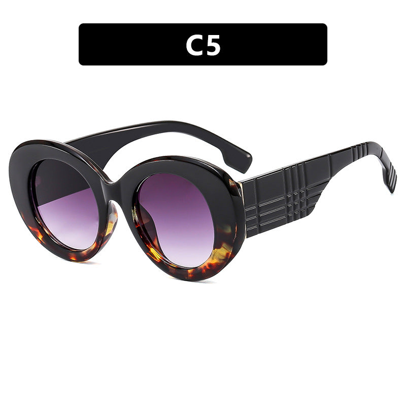 Damen extravagante Sonnenbrille mit kreativem Rahmendesign und schützendem UV-Filter Karnz