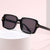 Damen modische quadratische Sonnenbrille mit strukturiertem Rahmen Karnz