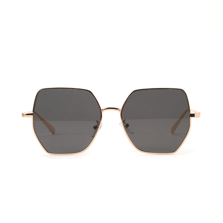 Damen modische hexagonale Sonnenbrille mit UV-Schutz Karnz