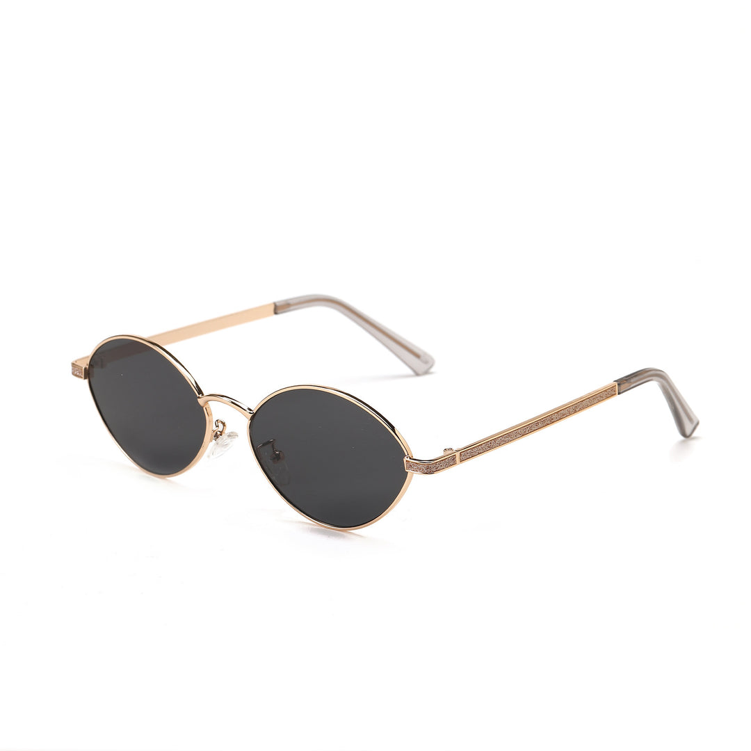 Damen modische runde Sonnenbrille mit luxuriösen Akzenten Karnz
