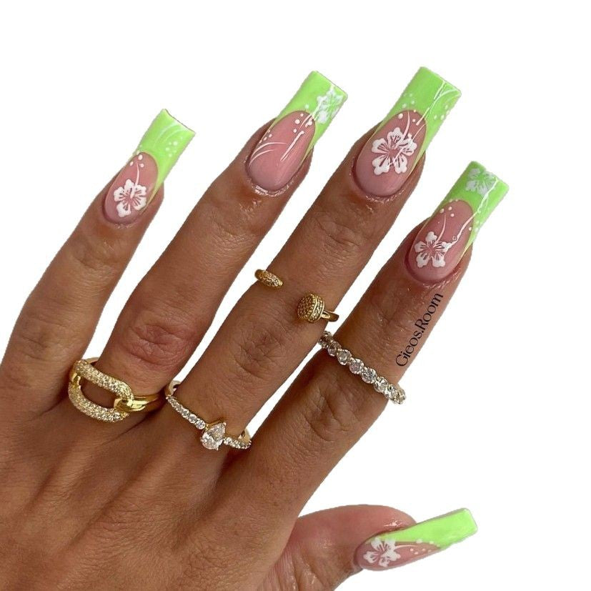 Florale Acrylnagelverzierungen Karnz 1789915564