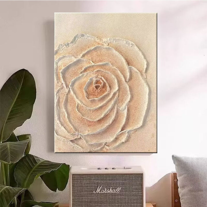 Texturiertes Blumencanvas-Kunstwerk