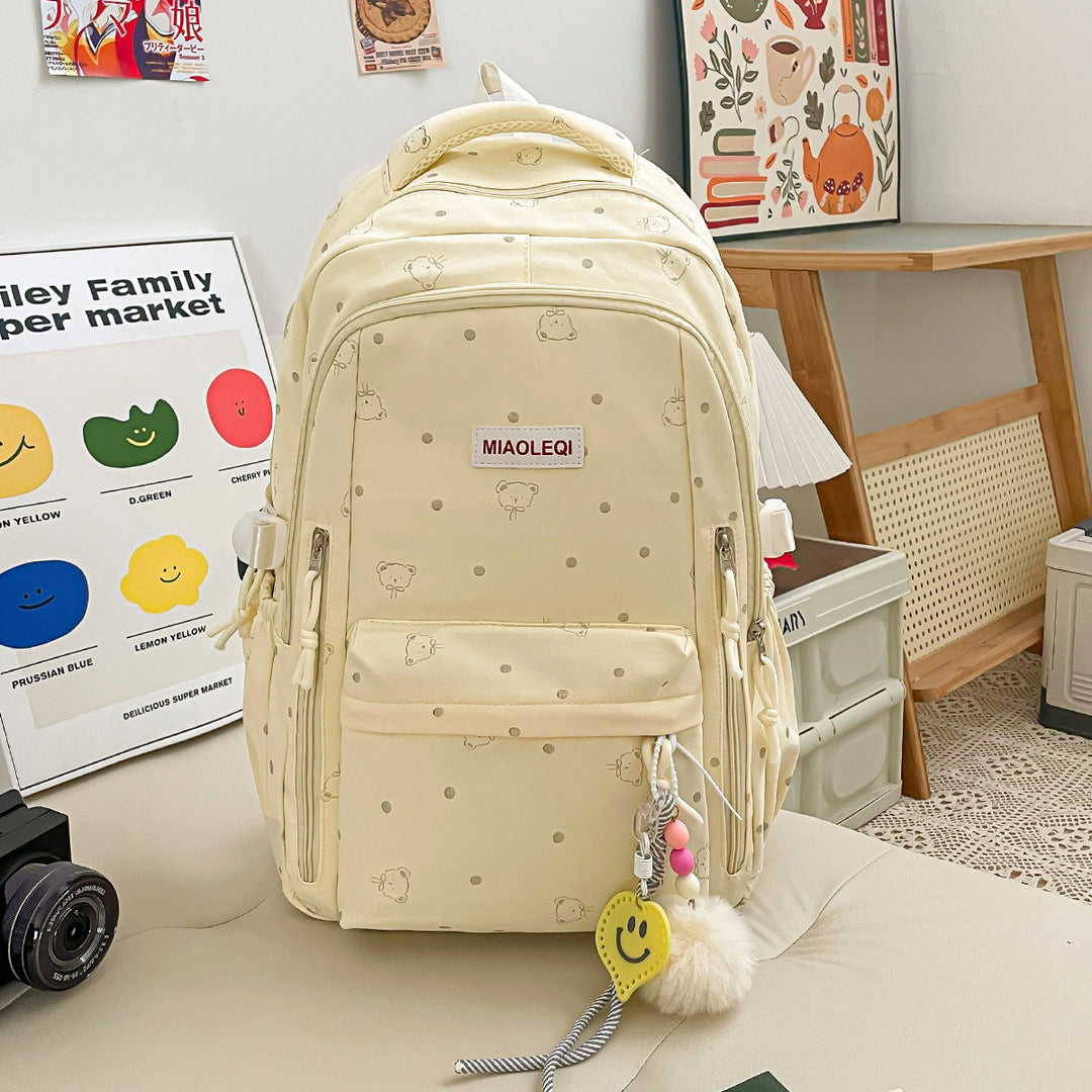 Verspielt gepunktetes Design Rucksack Karnz