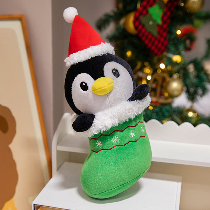 Plüsch Weihnachtsbaum Dekorations Kuschelkissen mit gesticktem Gesicht und gestuften weichen Schichten Karnz