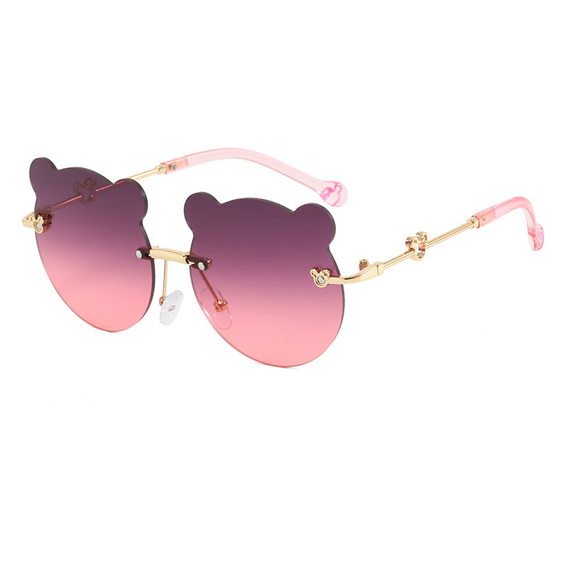 Damen verspielte Sonnenbrille mit niedlichem Bärenmotiv Karnz