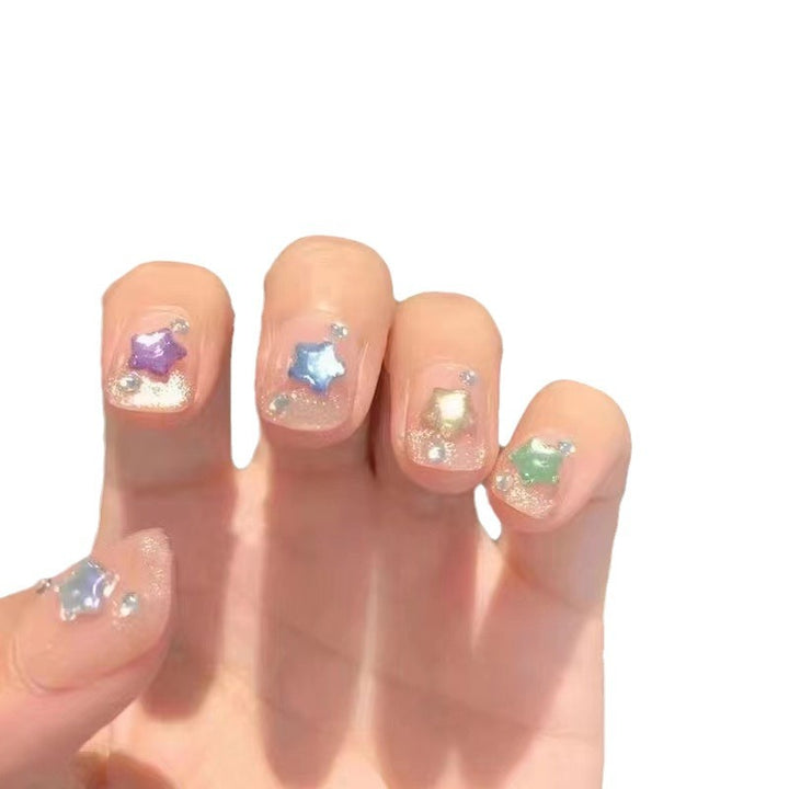 Sternenmuster Press-On Nail Set