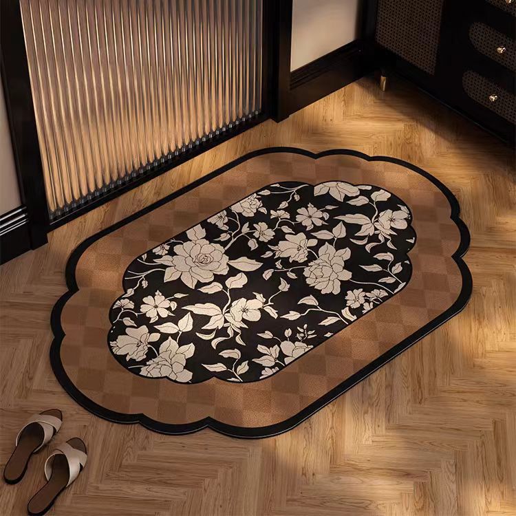 Eleganter floral gemusterter Teppich