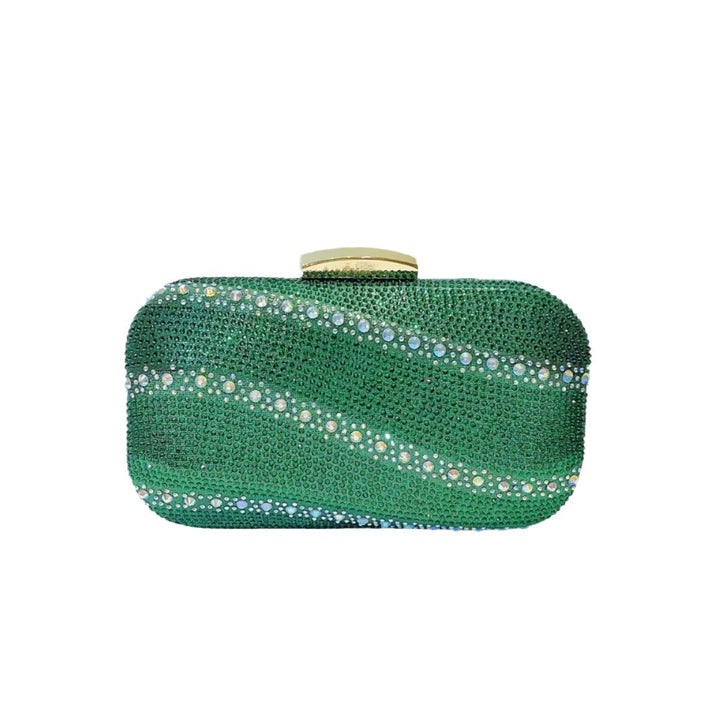 Kristallbesetzte Clutch-Handtasche