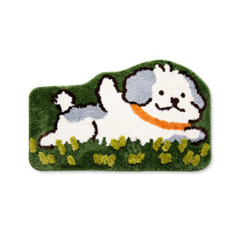 Verspielt hundethemed Fußmatte