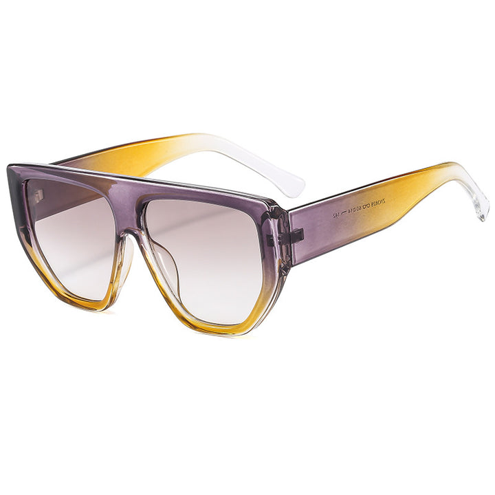 Damen Oversized Sonnenbrille mit stylischem geometrischen Rahmen Karnz