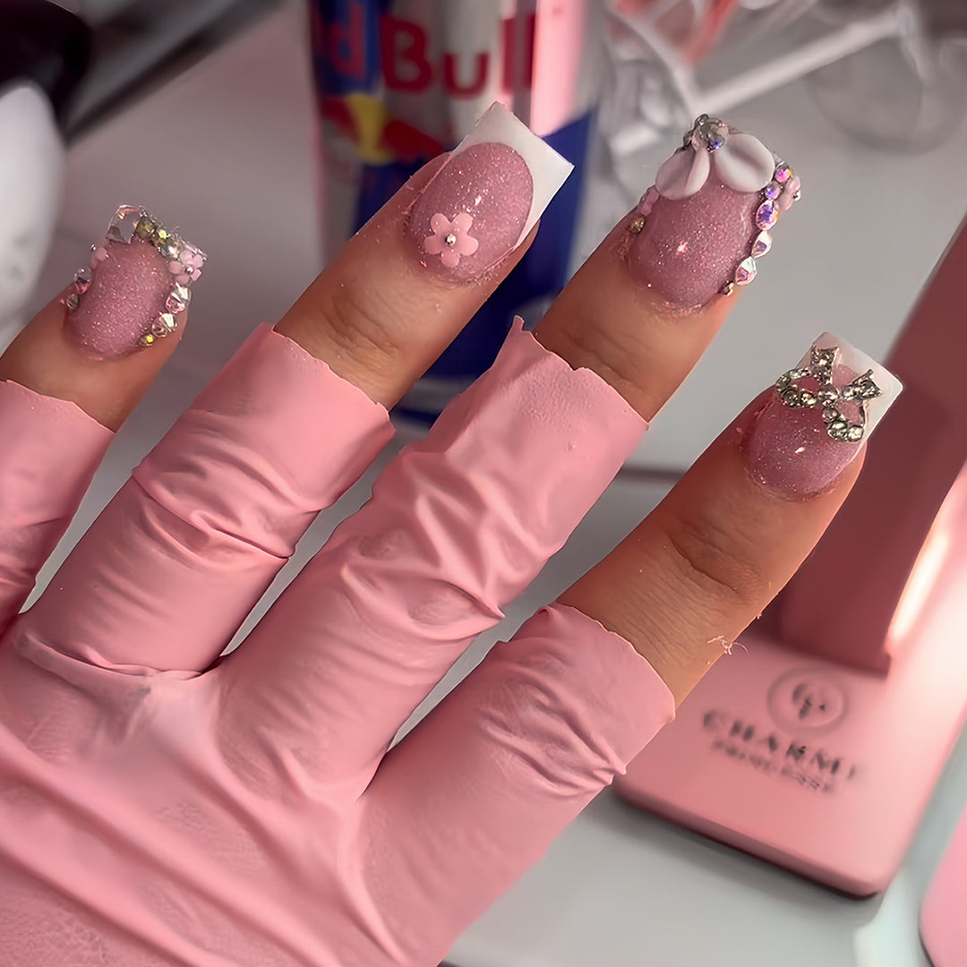 Floral Akzent Nagelkunst Verlängerungen Karnz