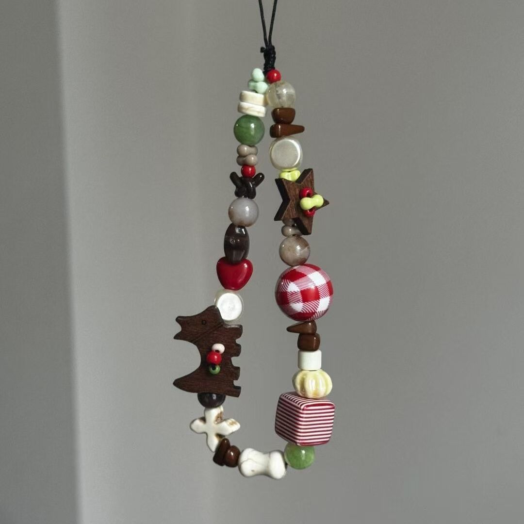 Dekorativer Holzperlen-Lanyard Karnz