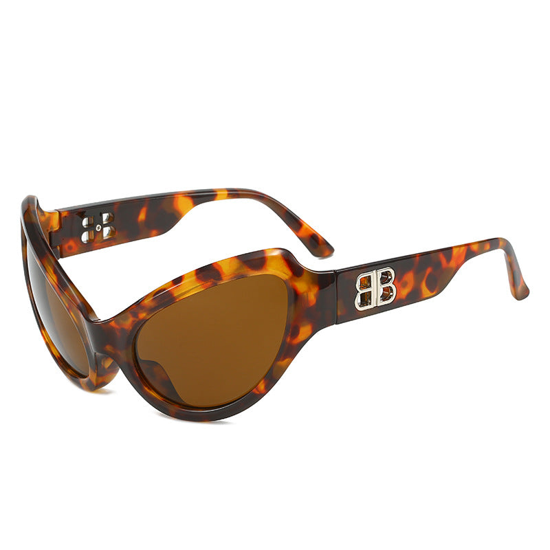 Damen elegante Cat-Eye Sonnenbrille mit hochwertigen UV-Schutzgläsern Karnz