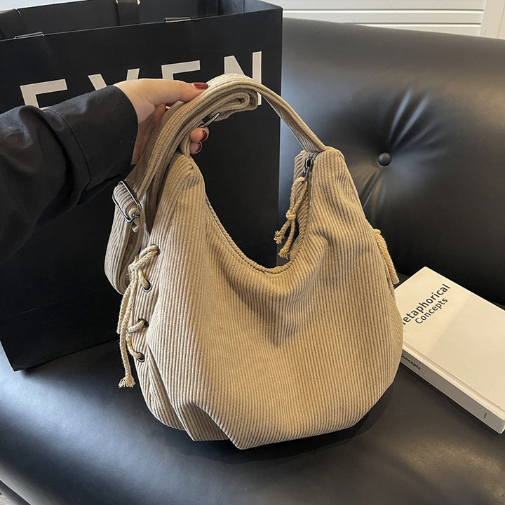 Lässig Texturierte Hobo Tasche Karnz