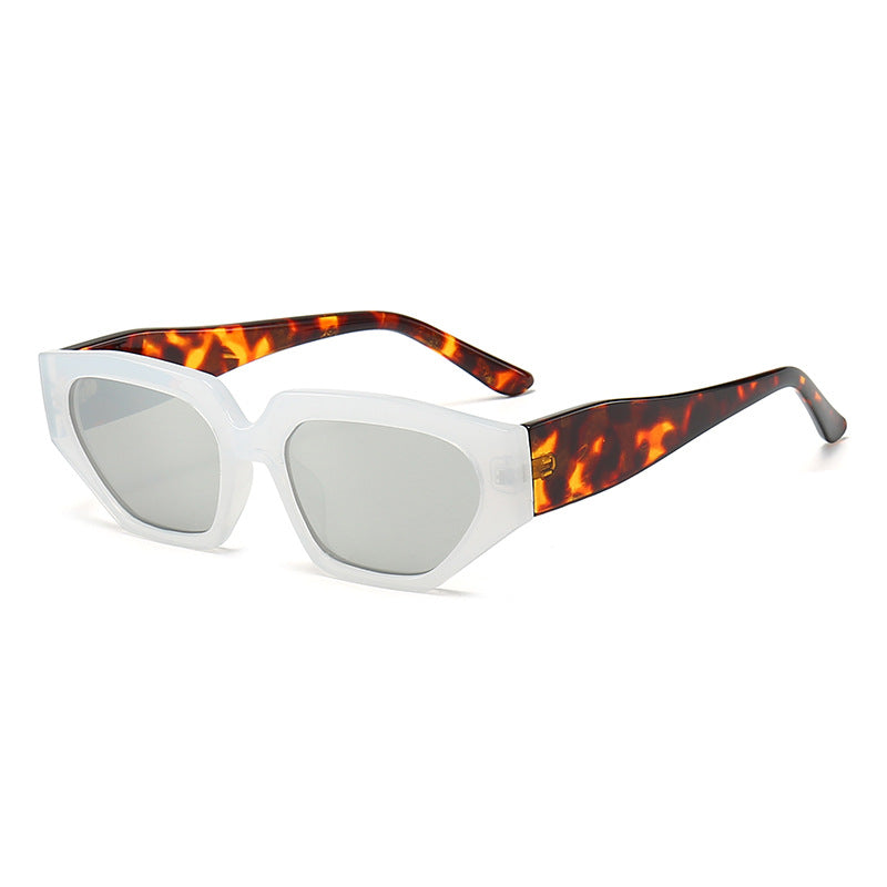 Damen Modische Sonnenbrille im innovativen polygonalen Design Karnz