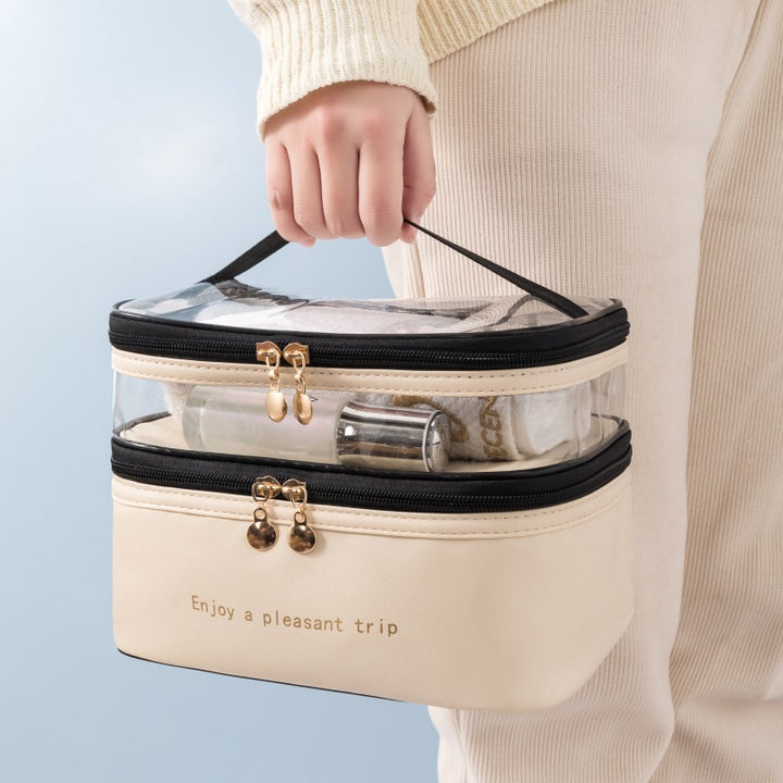 Dual-Layer Transparenter Kosmetik Organizer Karnz