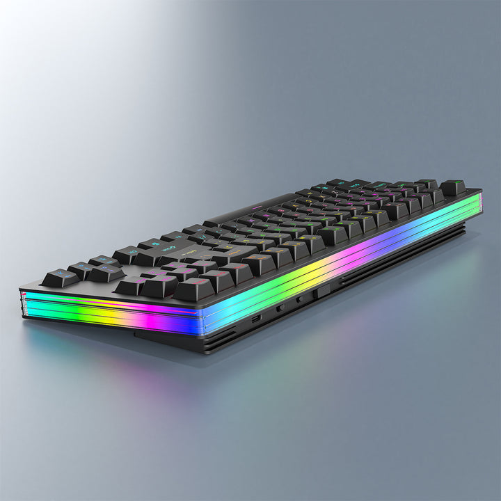 Rgb Gaming-Tastatur mit Mechanischen Tasten und Anpassbarer Hintergrundbeleuchtung Karnz