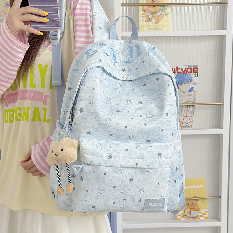 Stylische leichte Rucksack mit Sternmuster Karnz