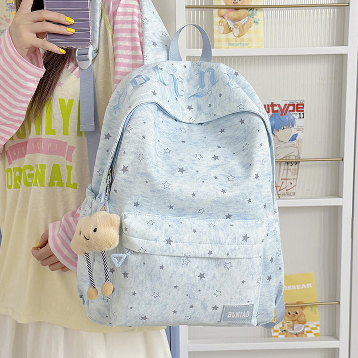 Stylische leichte Rucksack mit Sternmuster Karnz
