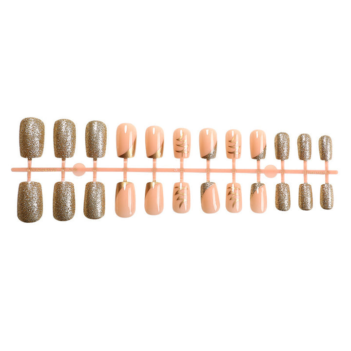 Elegantes Luxus Press-On Nagelset Karnz